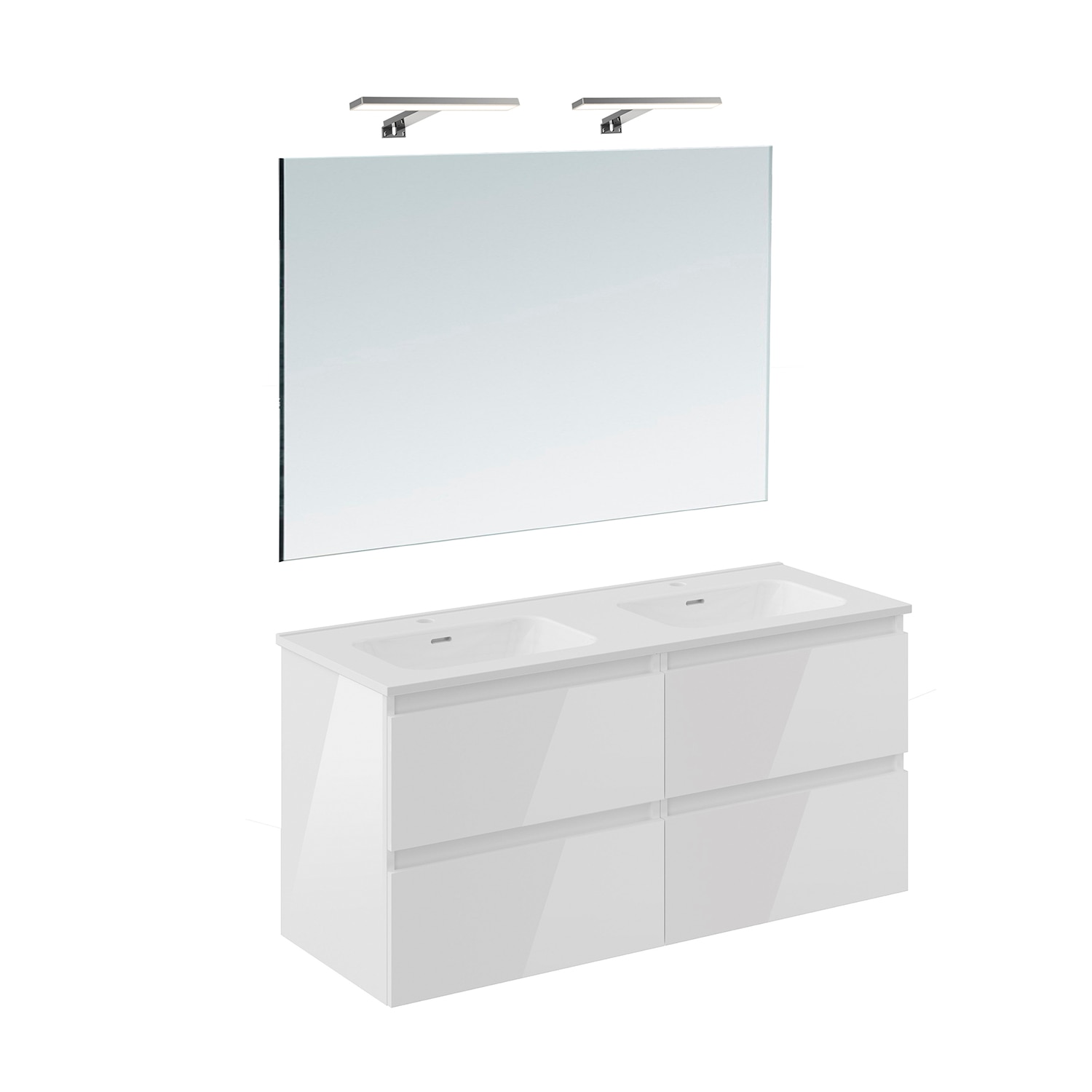 Imagen de BBest Cosmic mueble baño 4 cajones 70 cm espejo en OfertitasTOP