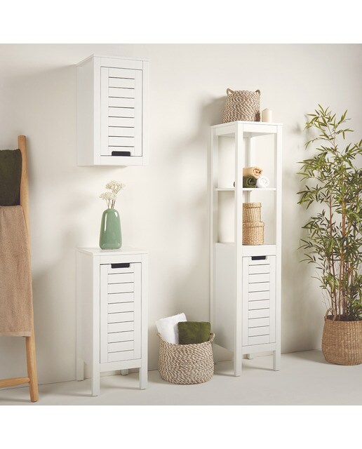 Móvel de Casa de Banho de Parede White II Branco-9