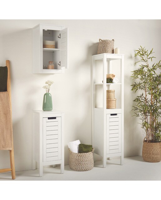 Móvel de Casa de Banho de Parede White II Branco-10