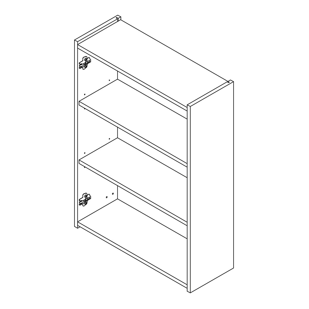 Mueble de baño auxiliar de pared con 2 puertas Infinity Salgar - Blanco gloss Blanco gloss-2
