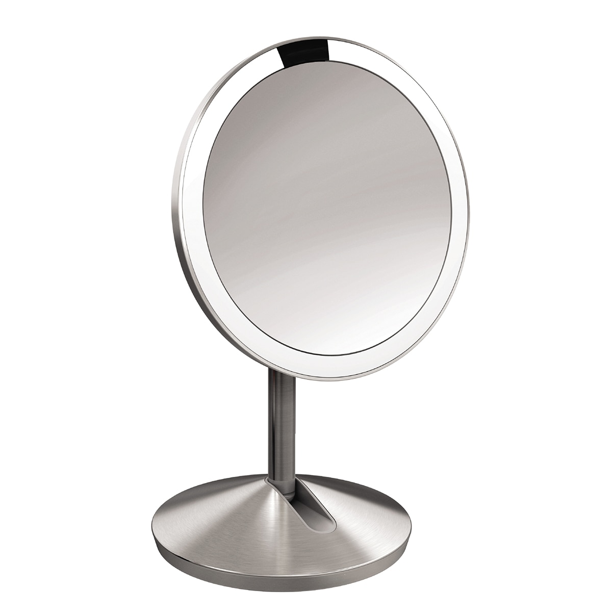 Espelho de aumento com sensor e estojo de viagem Simplehuman Aço fosco-2