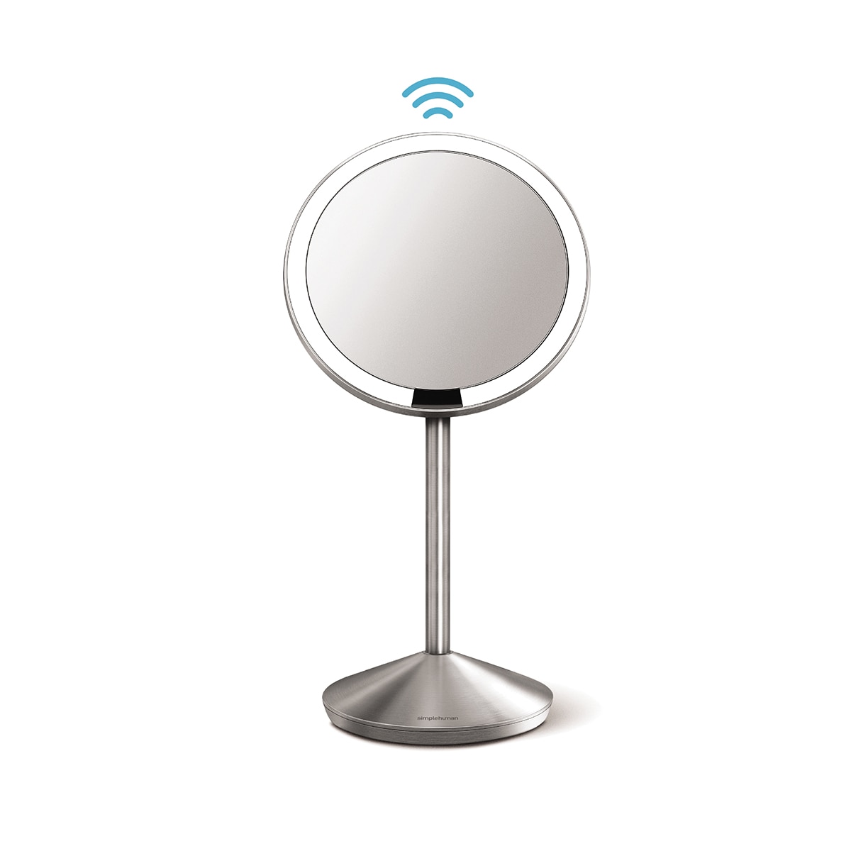 Espelho de aumento com sensor e estojo de viagem Simplehuman Aço fosco-3