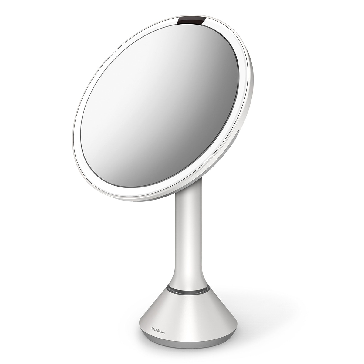 Espelho Cosmético de Mesa LED com Sensor Aço branco-2