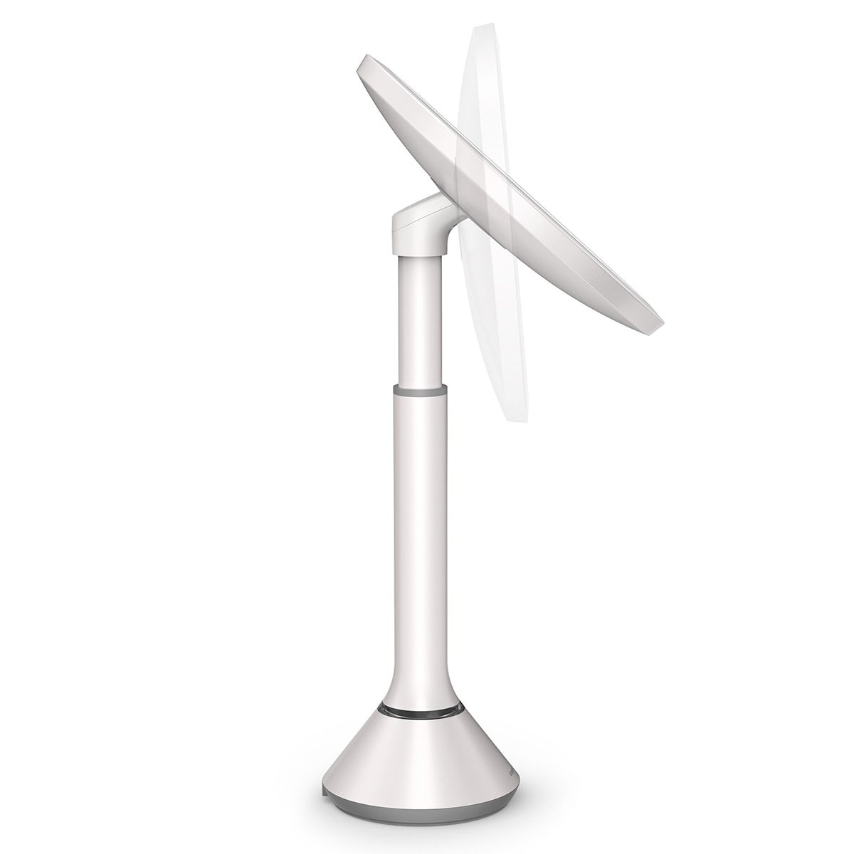 Espelho Cosmético de Mesa LED com Sensor Aço branco-4