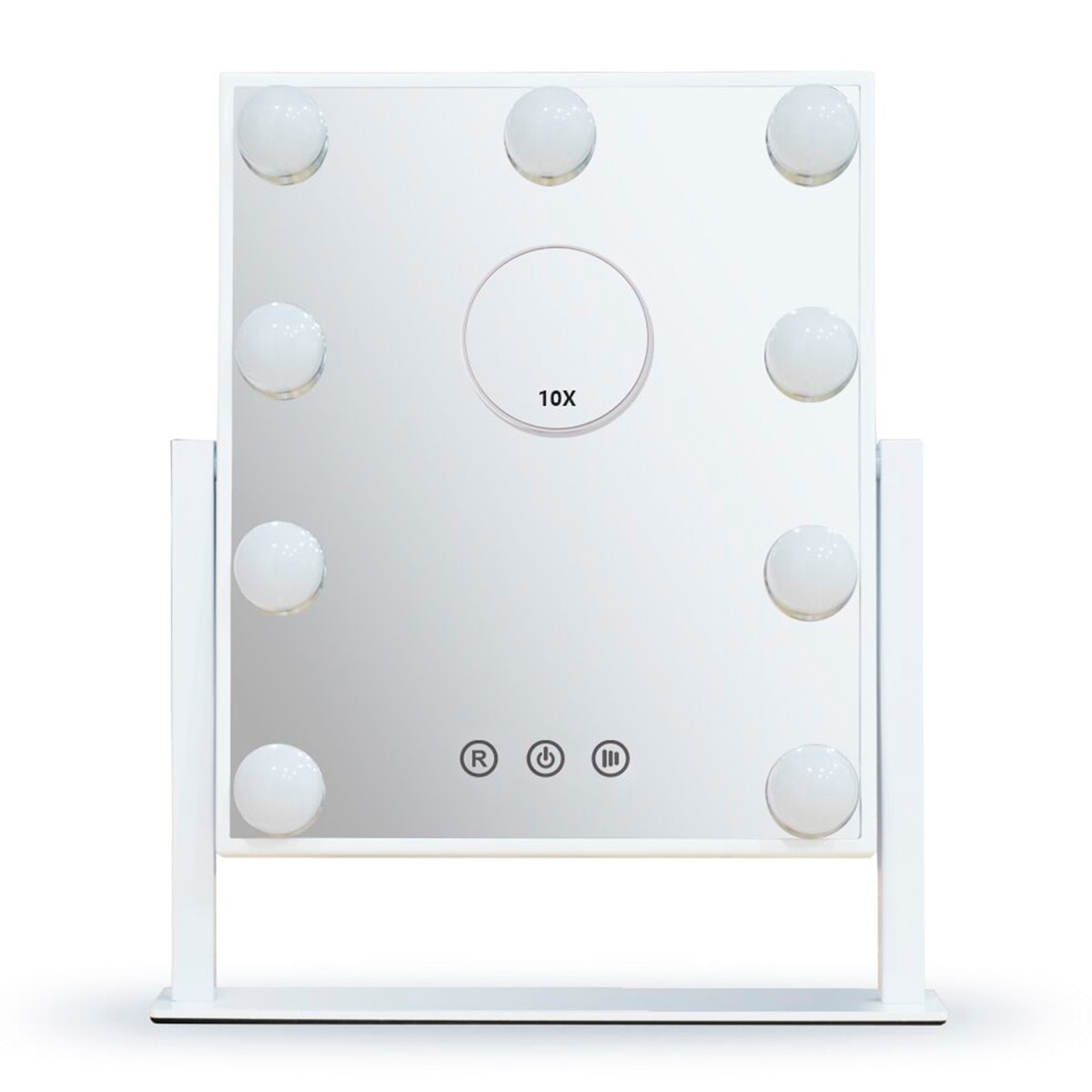 Espelho Tipo Camarim Hollywood Branco-2