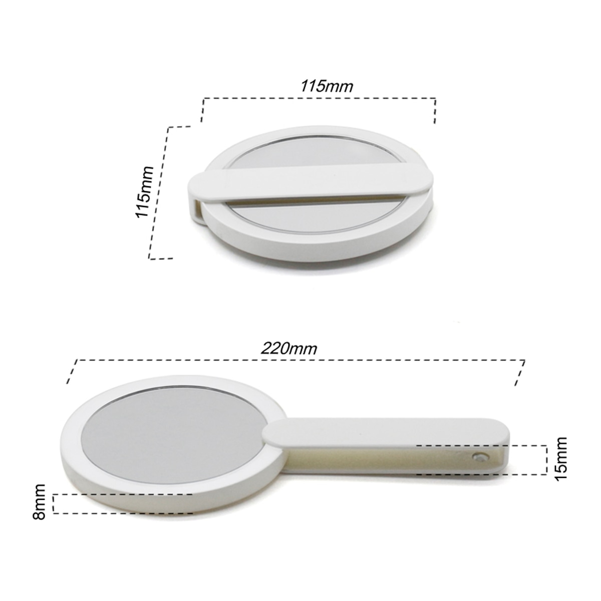 Espelho de Maquilhagem com Luz Led x7 BBM-20013 Branco-3