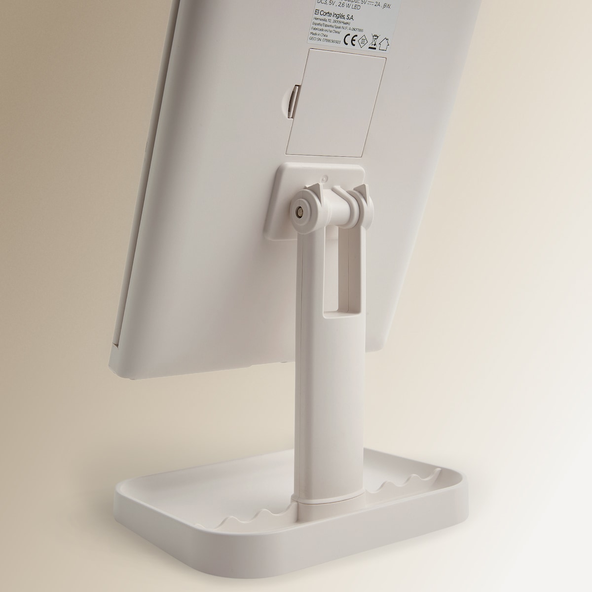 Espejo Cosmético de Sobremesa con Luz y Aumento X3 Hollywood El Corte Inglés Blanco-8