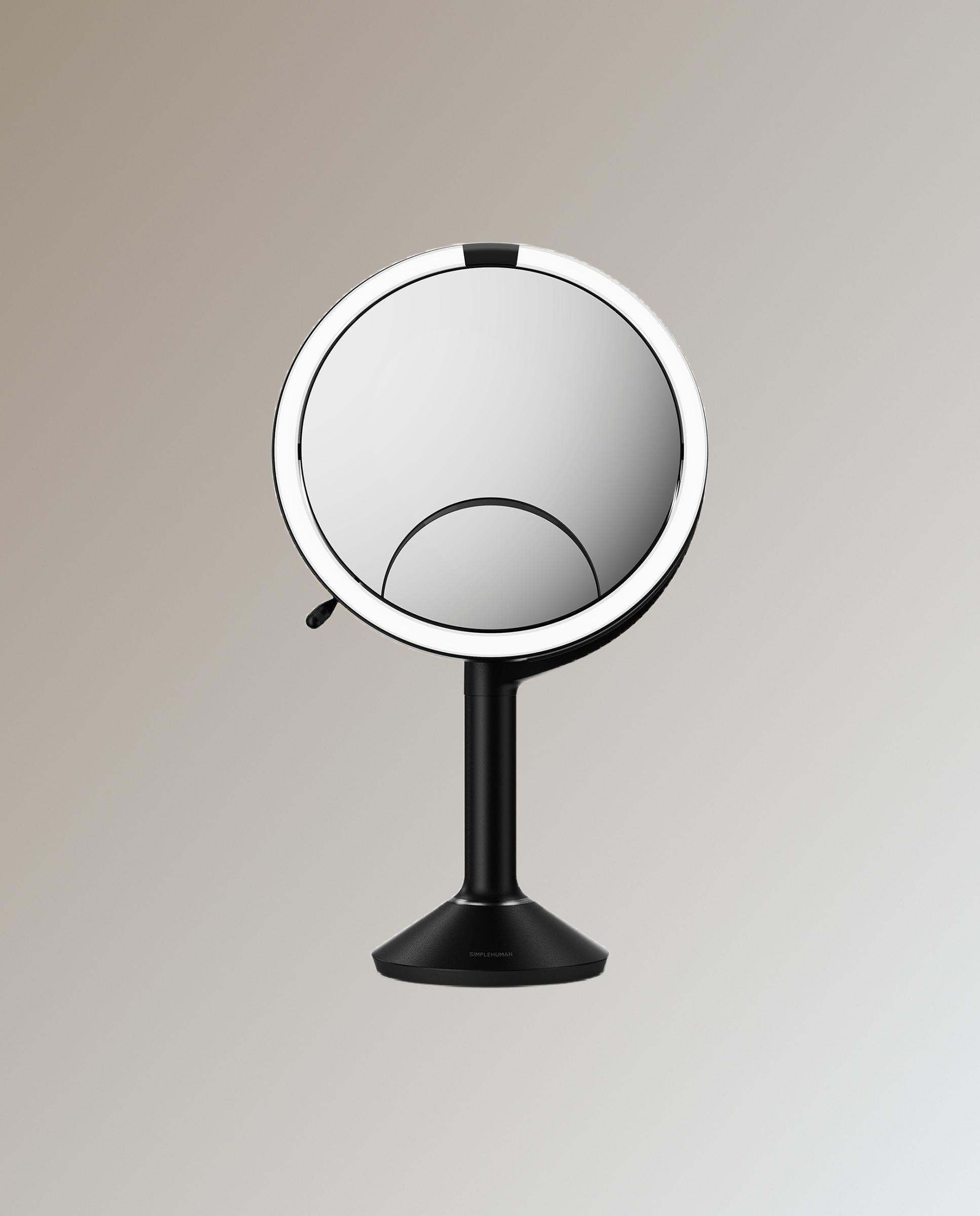 Imagen 1 de Espejo cosmético sobremesa con luz led - Negro mate Negro mate