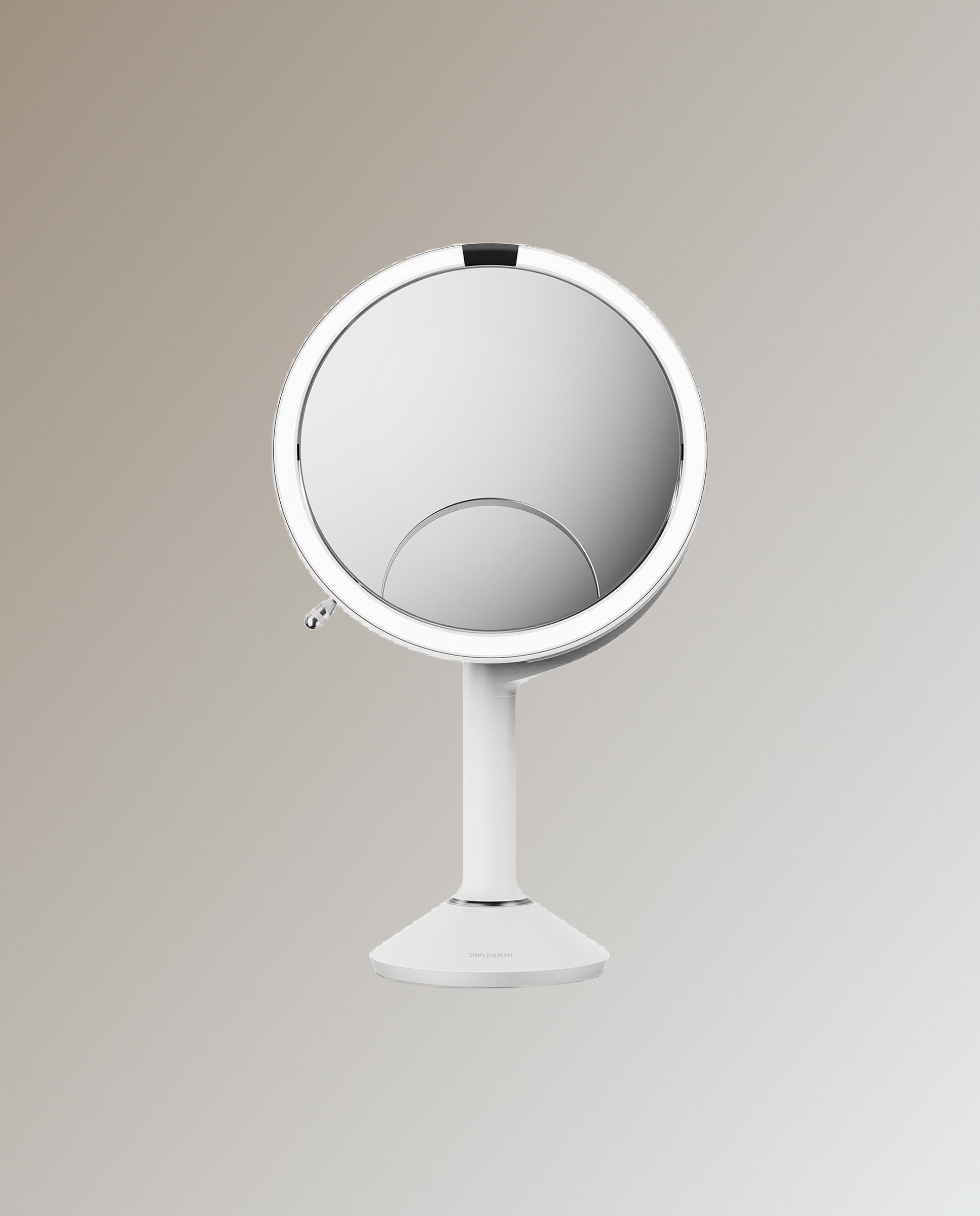 Imagen 1 de Espejo cosmético sobremesa con luz led Blanco mate