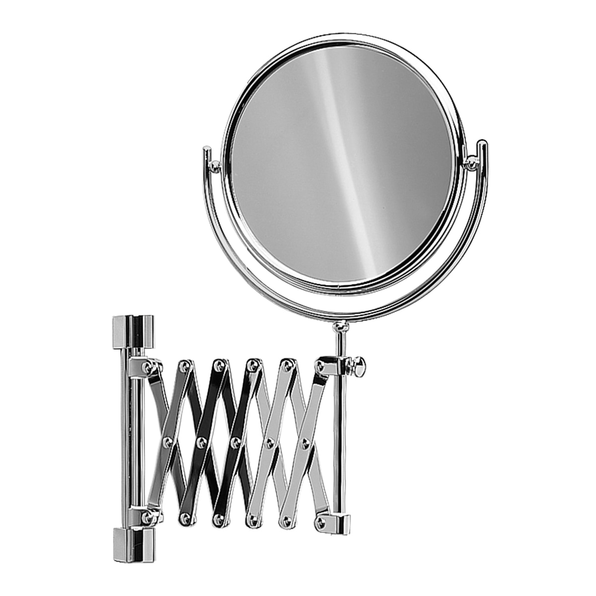 Imagem 0 de Espelho de parede com braço extensível, com vidro óptico e aumento x7 Windisch