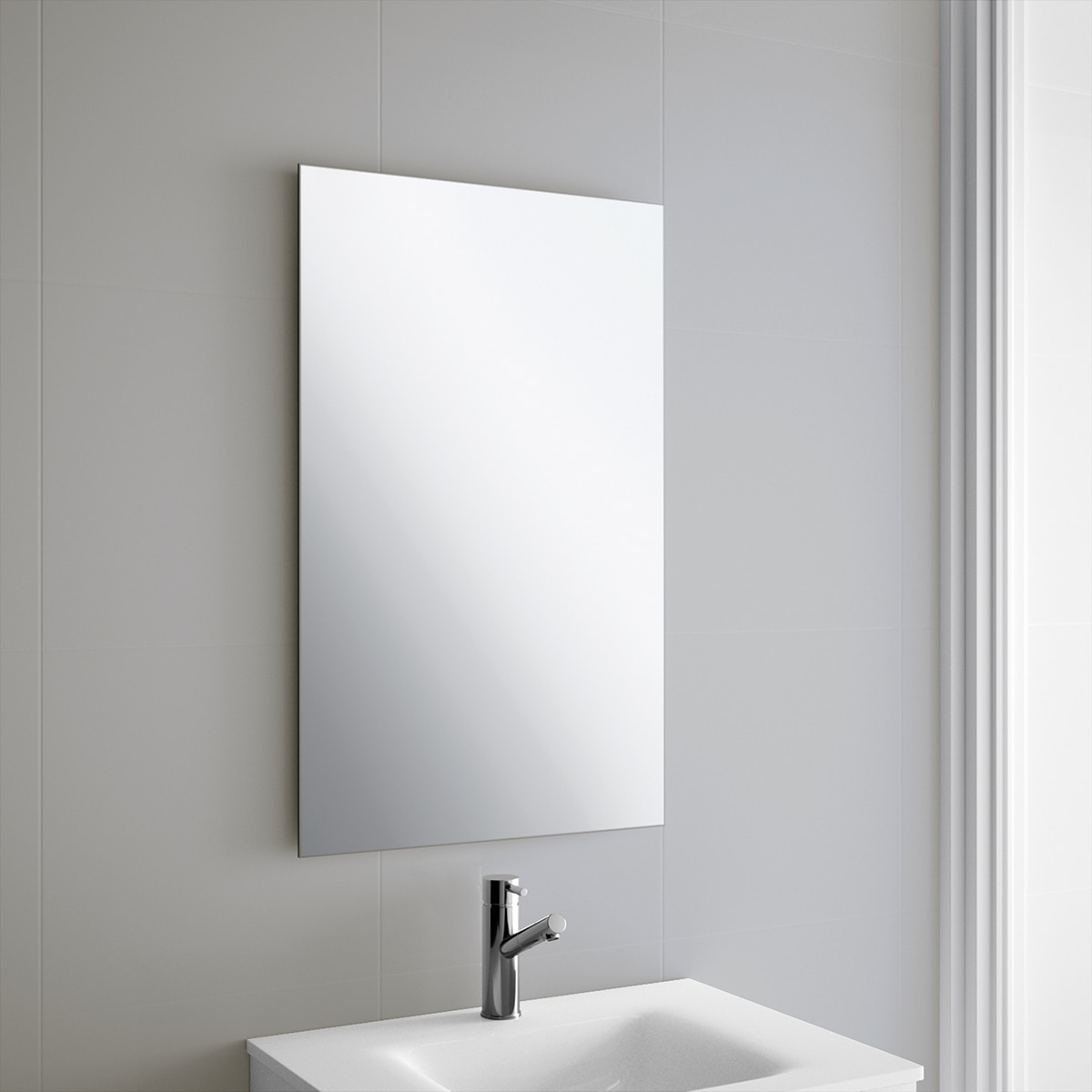 Espelho de casa de banho rectangular Sena 2