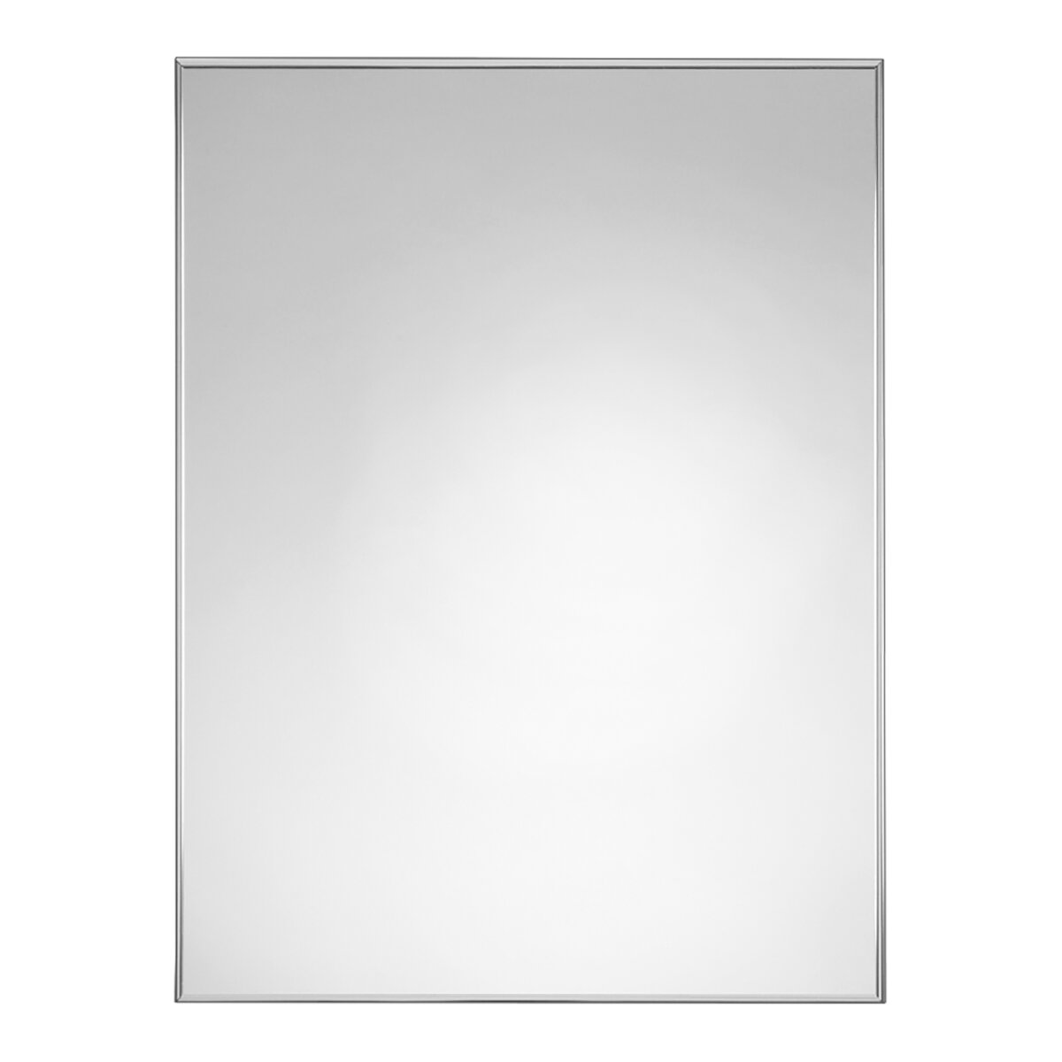 Imagem 0 de Espelho de casa de banho rectangular com moldura de alumínio 100cm Disbainu