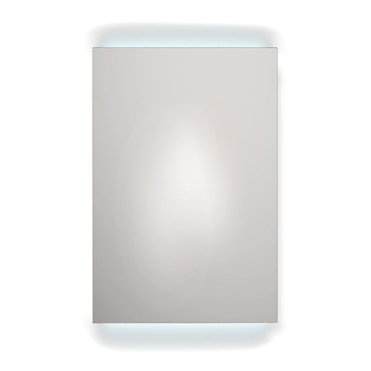 Imagem 0 de Espelho de casa de banho rectangular com LED integrados superior e inferior 60 cm Disbainu