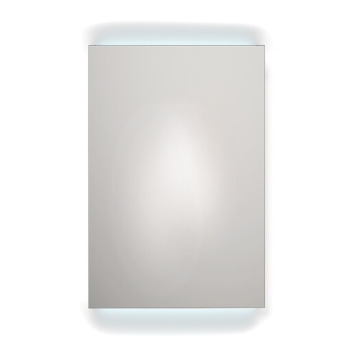 Espejo de baño rectangular con LED integrado superior e inferior 60 cm Disbainu