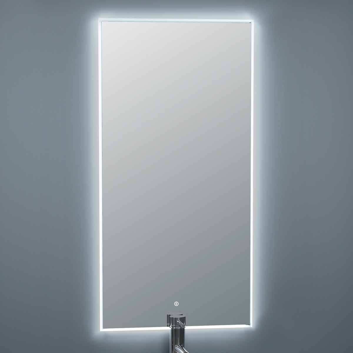 Imagem 0 de Espelho de casa de banho rectangular com anti embaciamento e luz LED perimetral Kira Xpertials