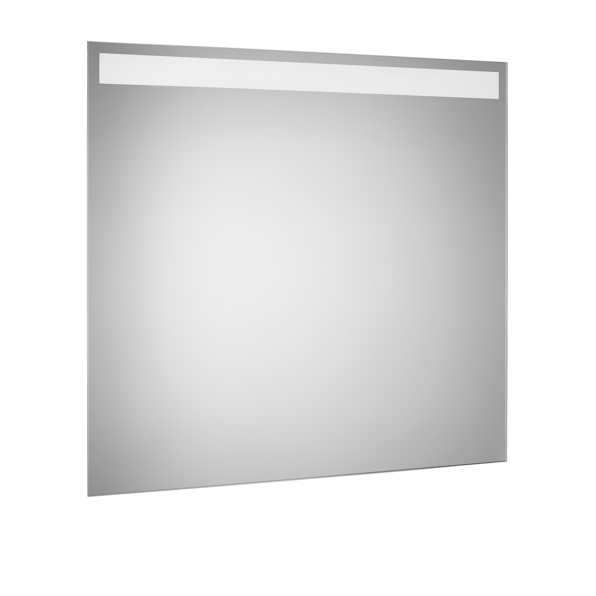 Imagen 0 de Espejo de baño cuadrado con luz LED superior Eidos Roca