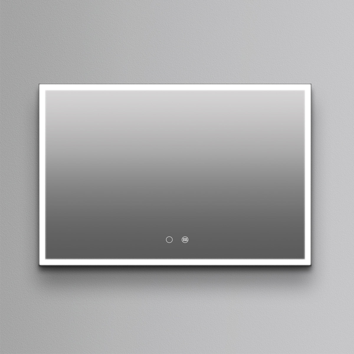 Ledimex - Espejo de baño rectangular con luz frontal Suiza Ledimex.