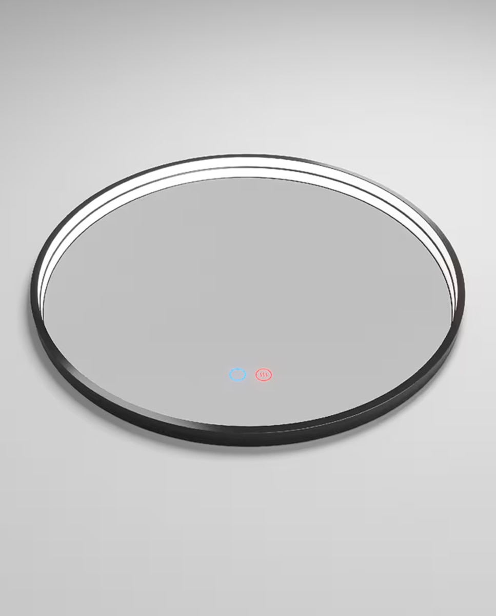 Imagem 0 de Espelho de casa de banho redondo preto MONTANA Ledimex