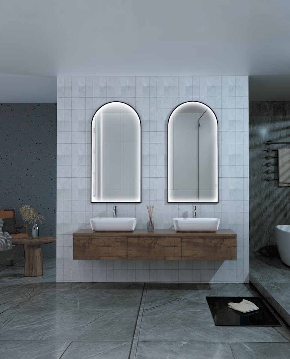 Imagen 2 de Espejo de baño Montana Capilla Ledimex - Negro Negro