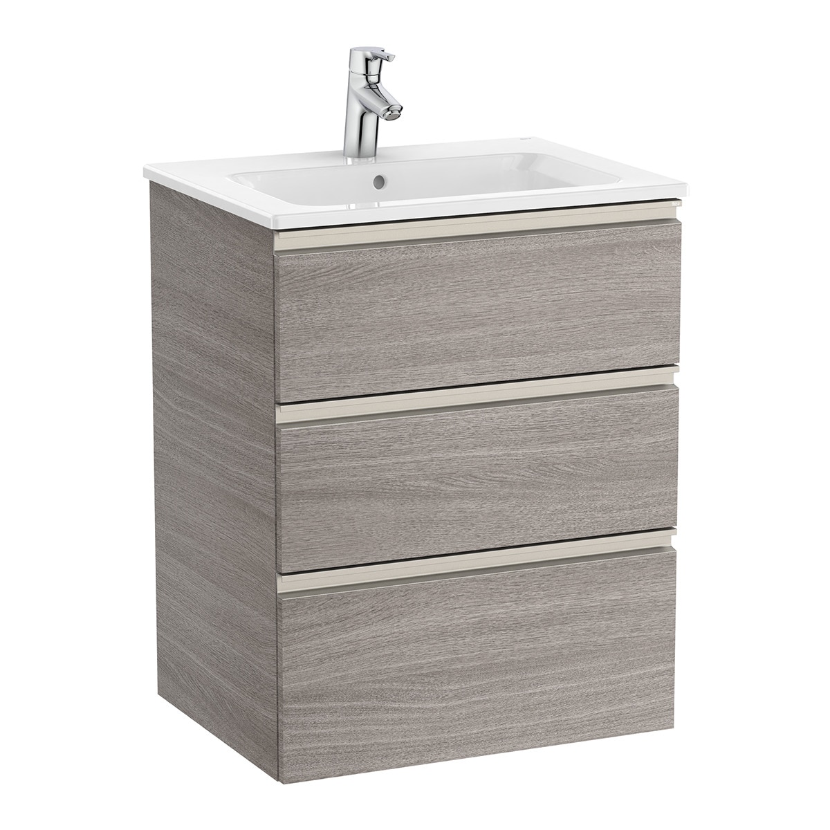 Roca - Mueble de baño con 3 cajones y lavabo The Gap Roca.