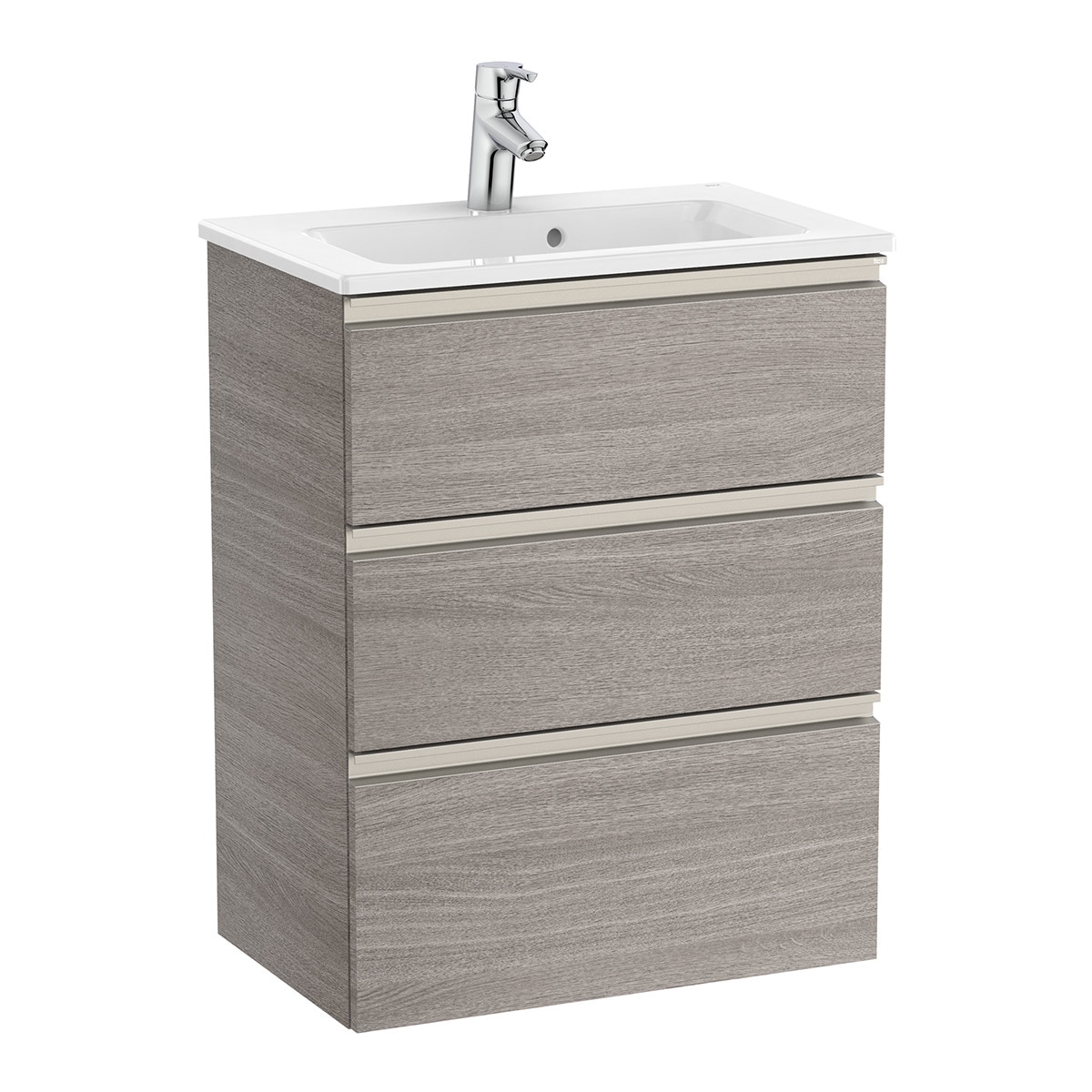 Roca - Mueble de baño compacto con 3 cajones y lavabo The Gap Roca.