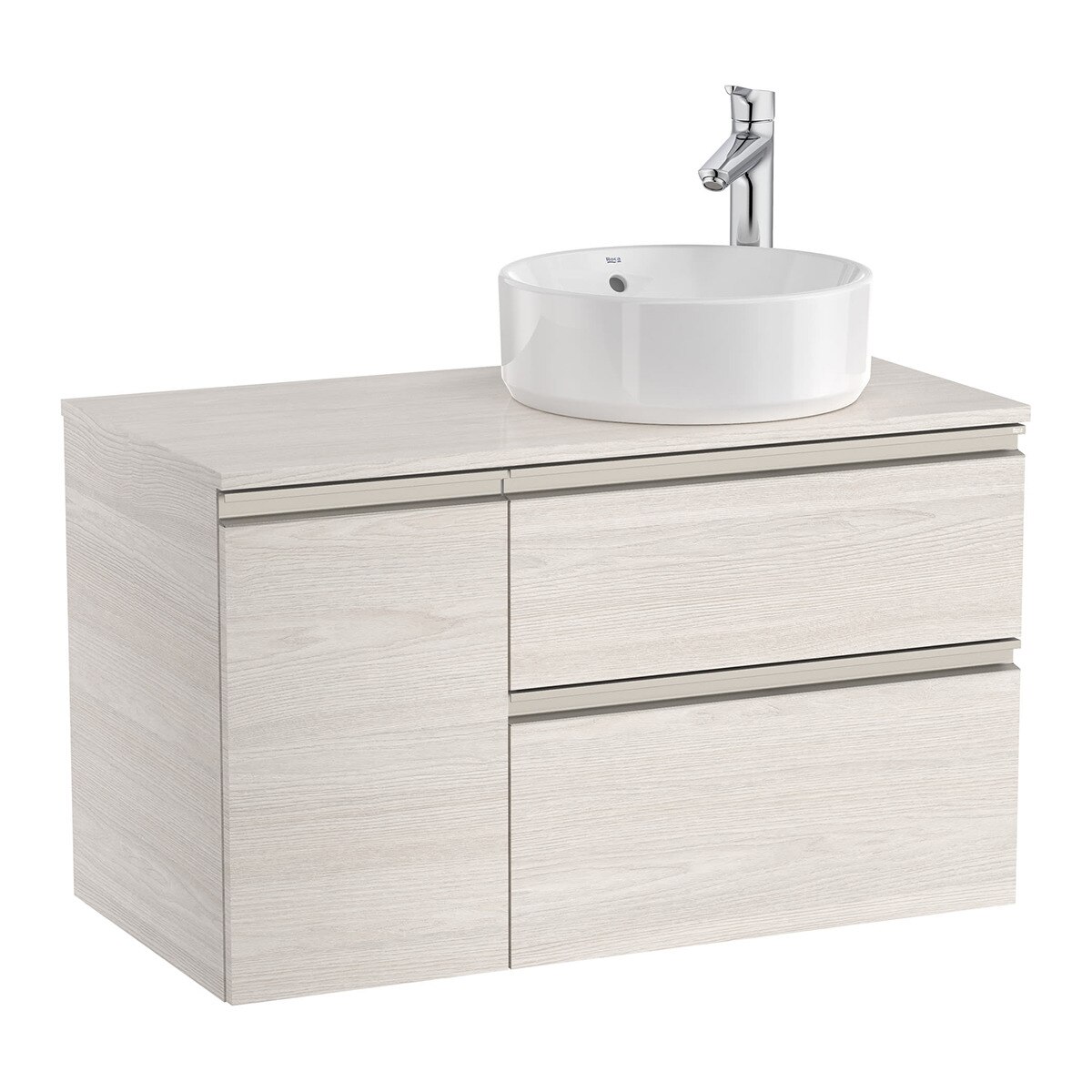 Roca - Mueble de baño con 2 cajones y 1 puerta a la izquierda The Gap Roca.