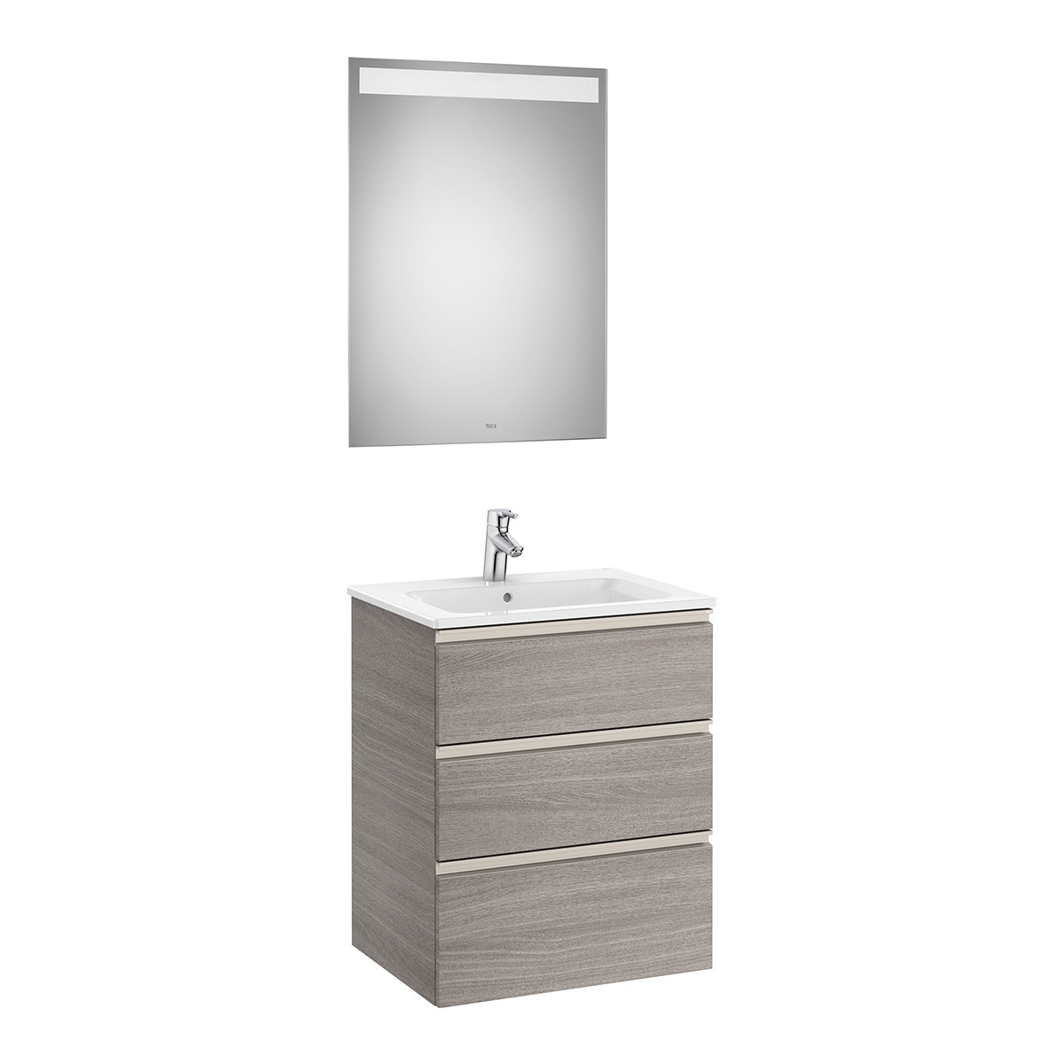 Roca - Conjunto con mueble de baño con 3 cajones y lavabo The Gap Roca.