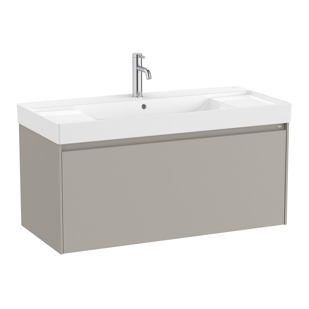 Mueble de baño con 1 cajón Ona Roca - Gris mate Gris mate-1