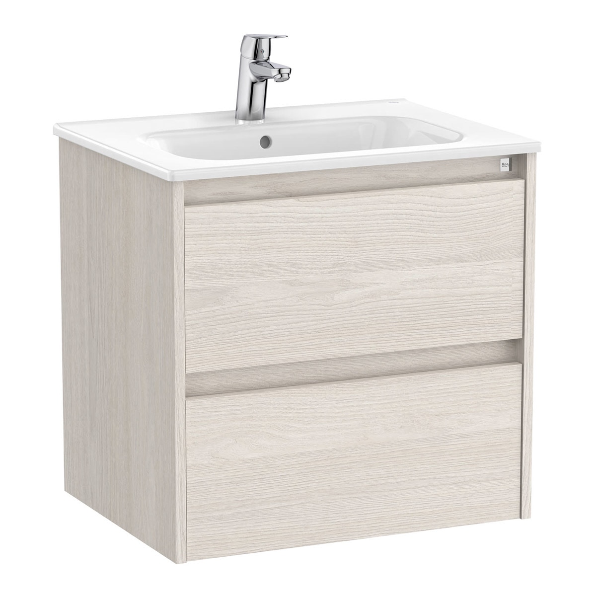 Mueble de baño con 2 cajones Tenet Roca - Fresno 60 cm Fresno-1