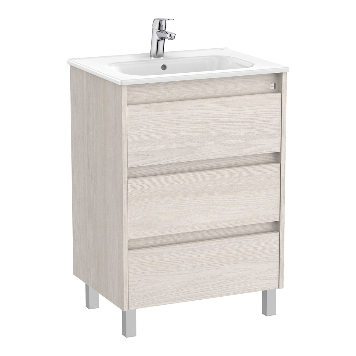 Mueble de baño con 3 cajones Tenet Roca - Fresno 60 cm Fresno-1