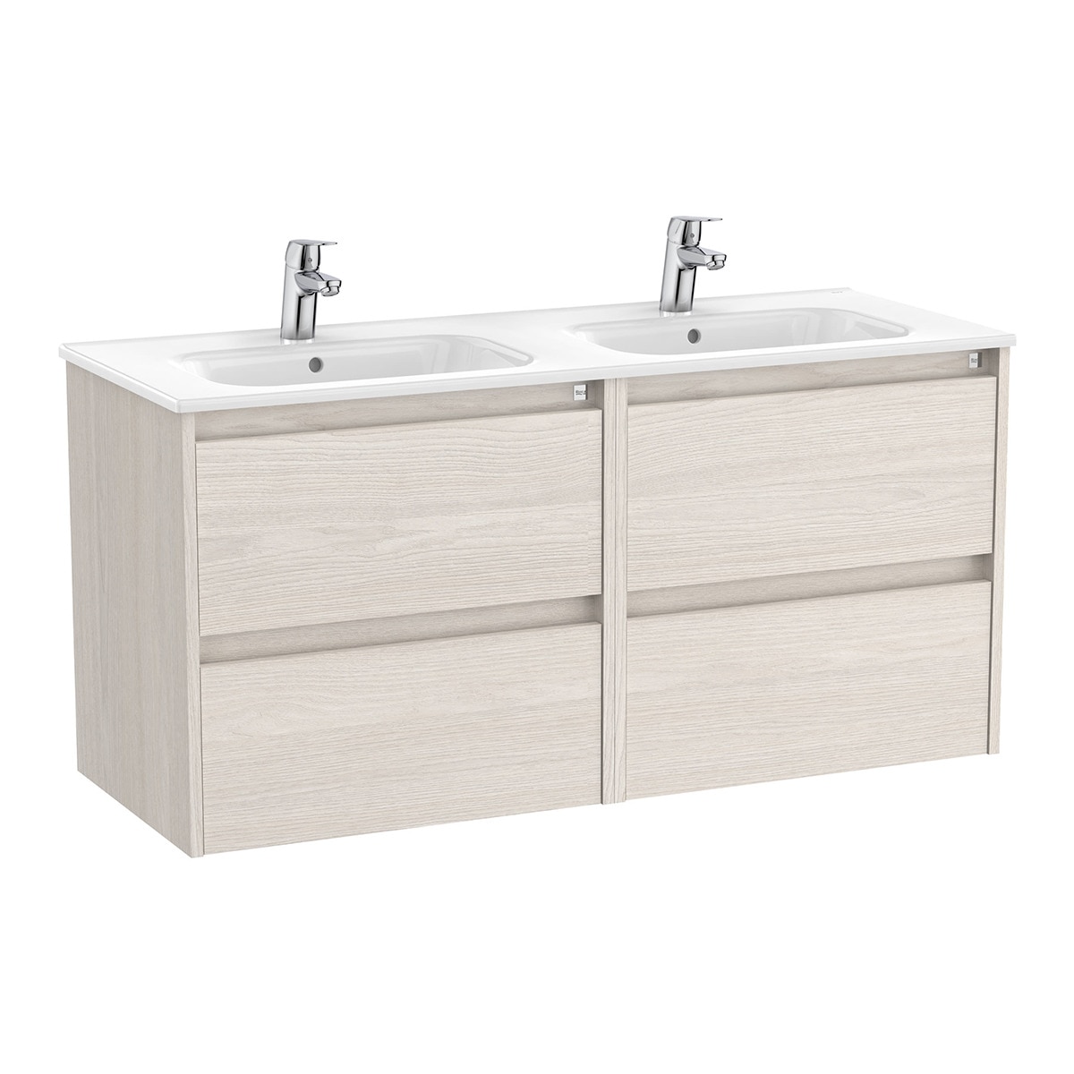 Mueble de baño doble con 4 cajones Tenet Roca - Fresno Fresno-1