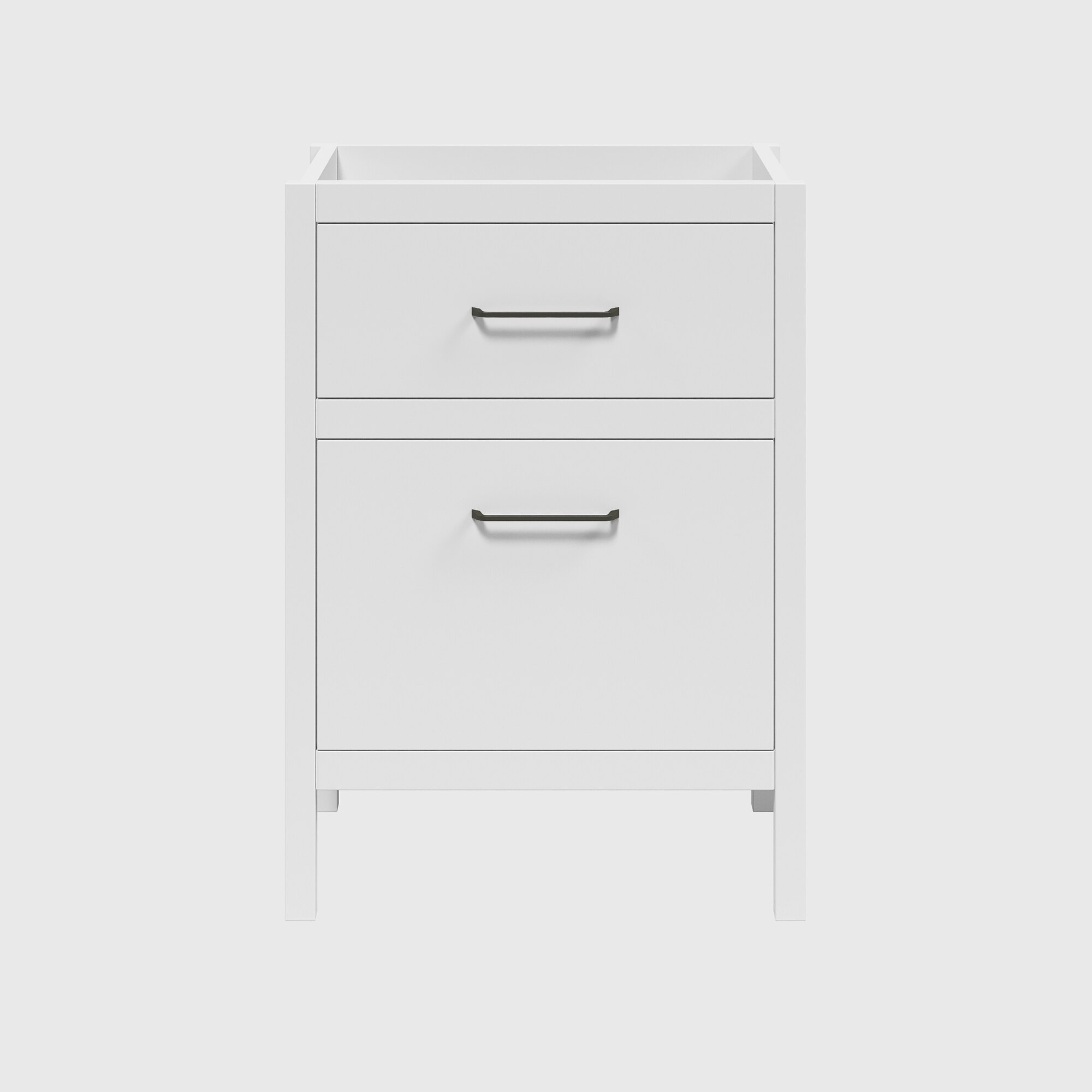 Mueble con dos cajones Zeus Ordóñez Baño - Blanco mate 60 cm Blanco mate-4