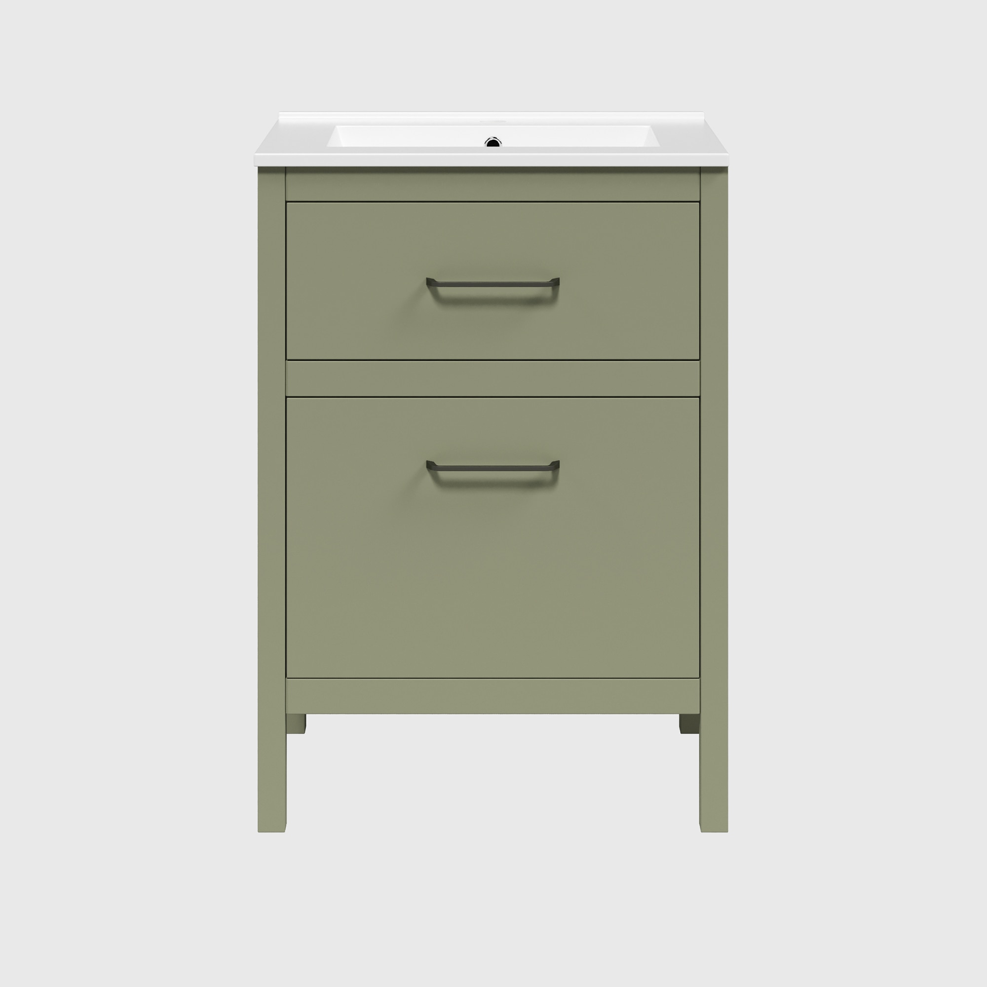 Mueble con dos cajones Zeus Ordóñez Baño - Savia mate 60 cm Savia mate-3
