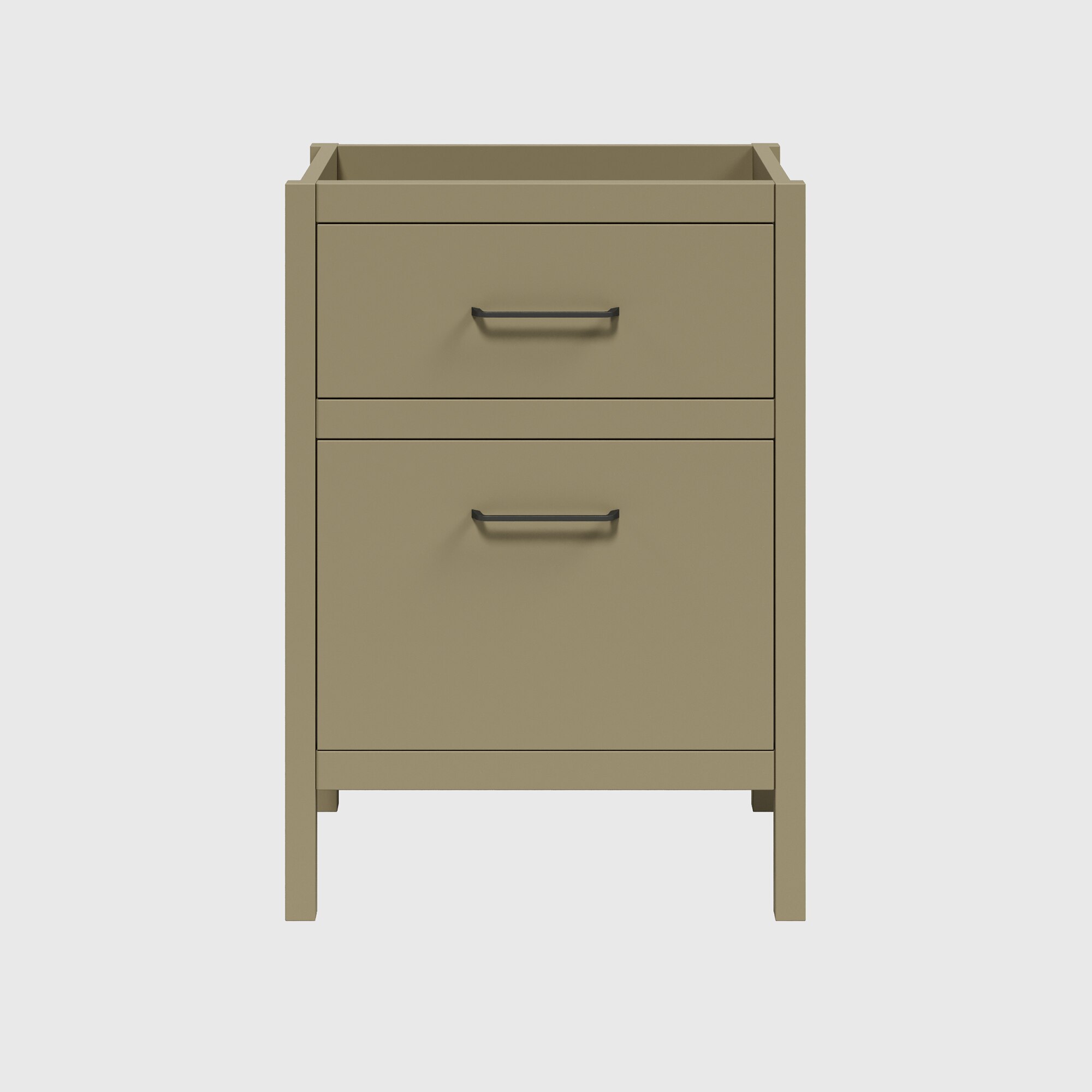 Mueble con dos cajones Zeus Ordóñez Baño - Taupe mate 60 cm Taupe mate-4
