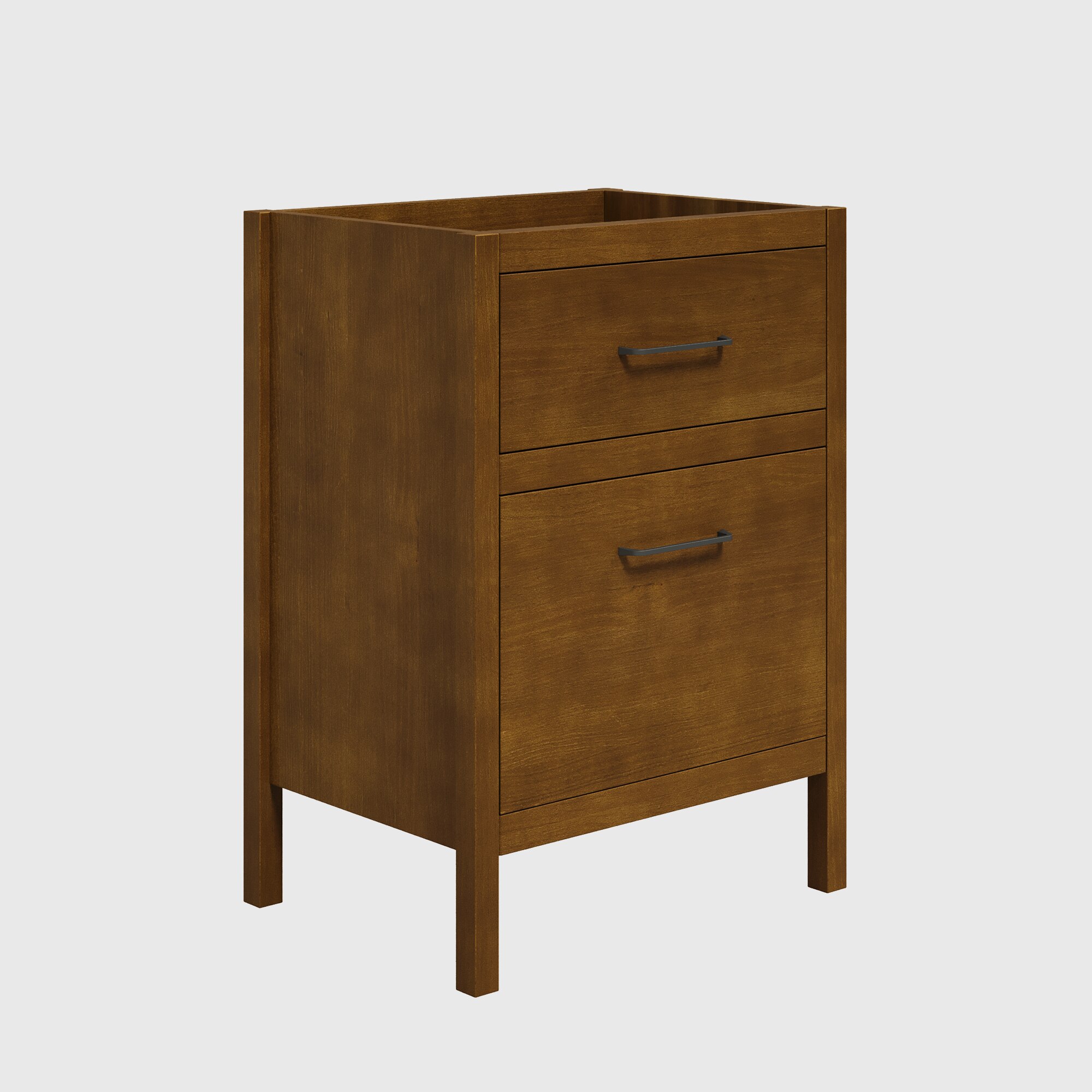 Mueble con dos cajones Zeus Ordóñez Baño - Nogal 60 cm Nogal-2