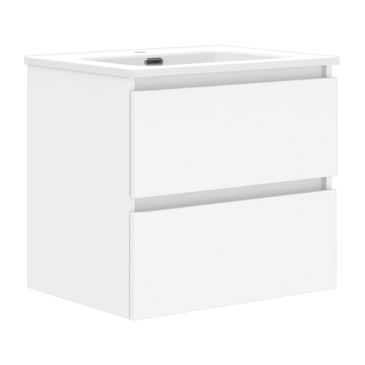 Imagen 0 de Mueble de baño con dos cajones y encimera cerámica Oslo Artysan Blanco mate