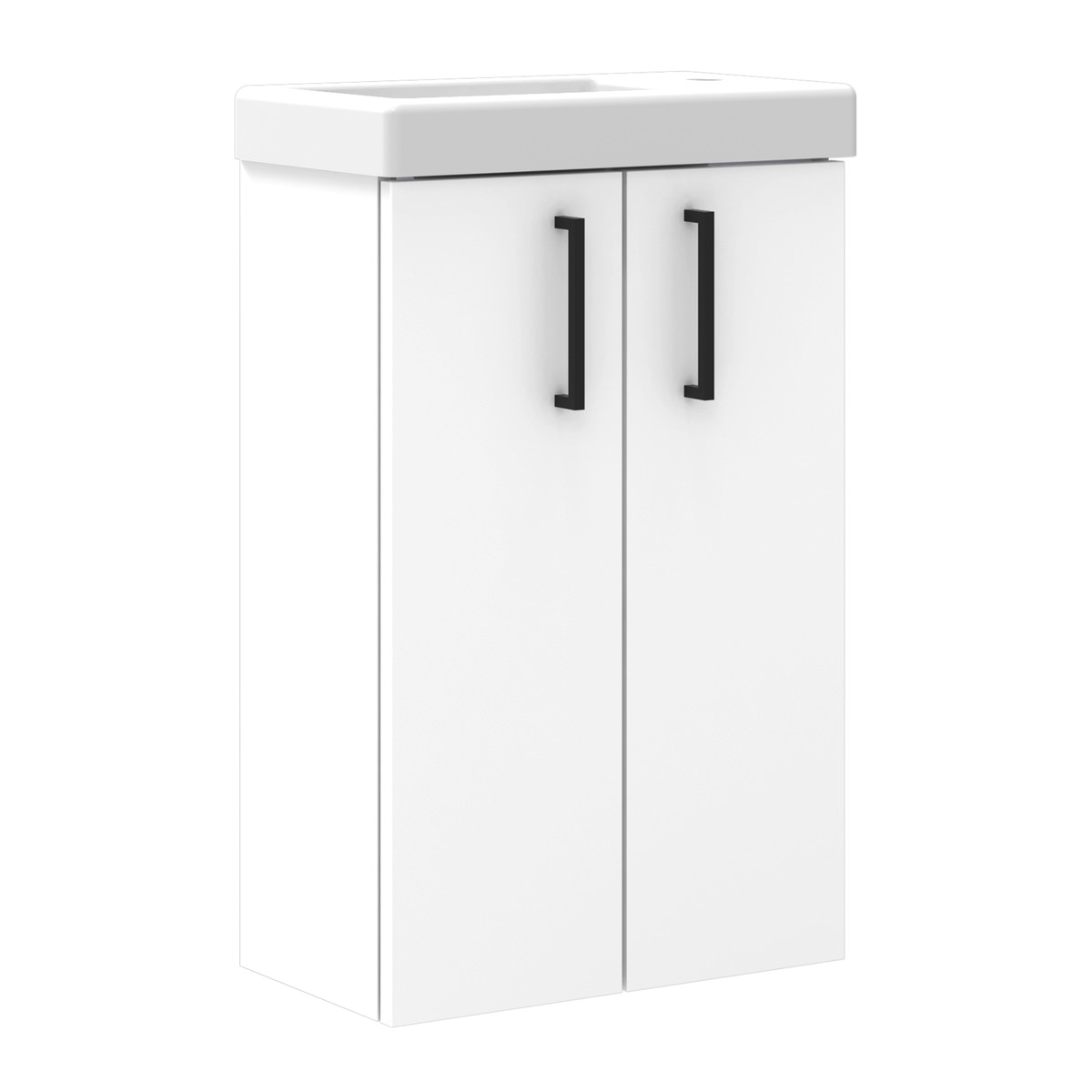 Imagen 0 de Mueble de baño con dos puertas y lavabo Lavamanos Artysan Blanco mate