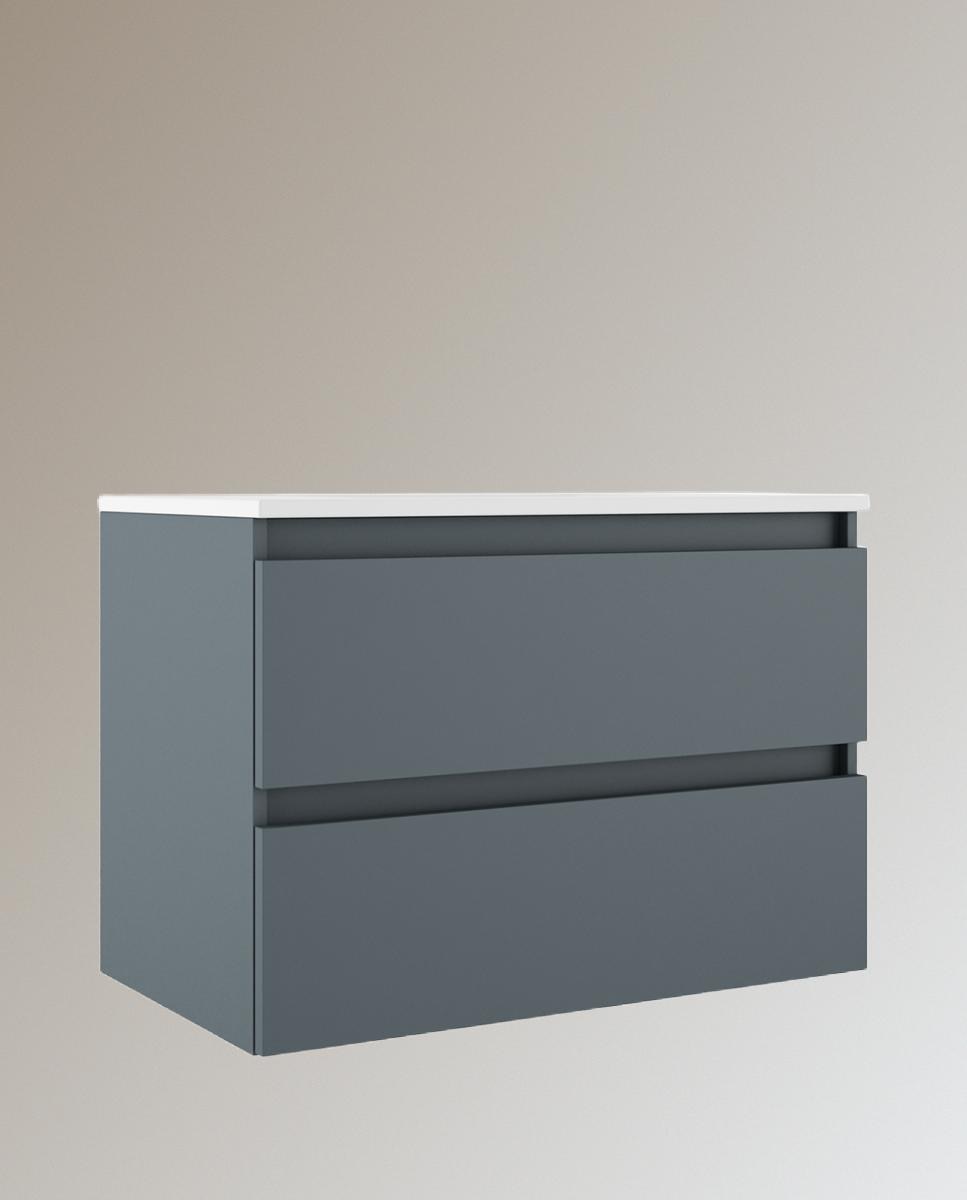 Visobath - Mueble Baño Suspendido dos cajones Suecia Visobath 80 cm.