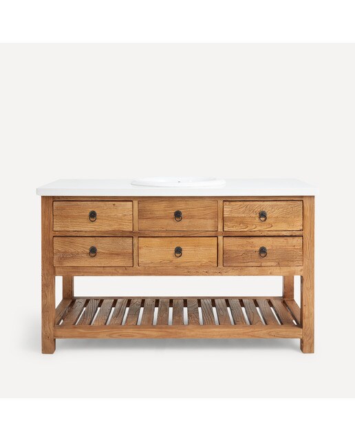 Mueble de baño con 5 cajones, encimera y lavabo Opium El Corte Inglés 2