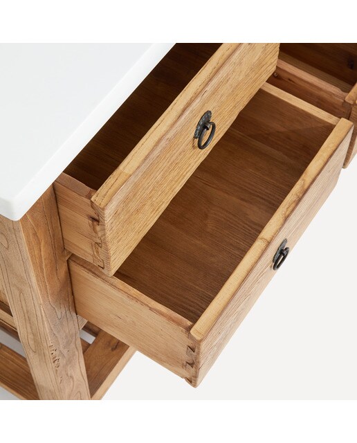 Mueble de baño con 5 cajones, encimera y lavabo Opium El Corte Inglés 8