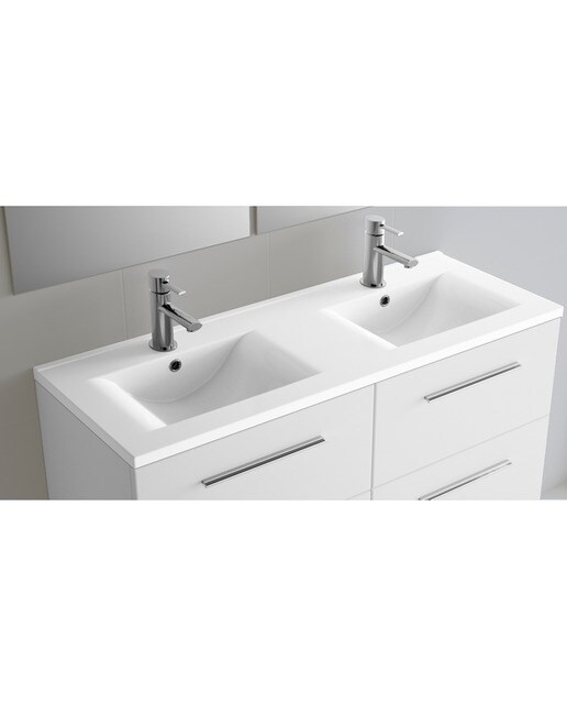 Salgar - Lavabo doble de porcelana con encimera Iberia Salgar.