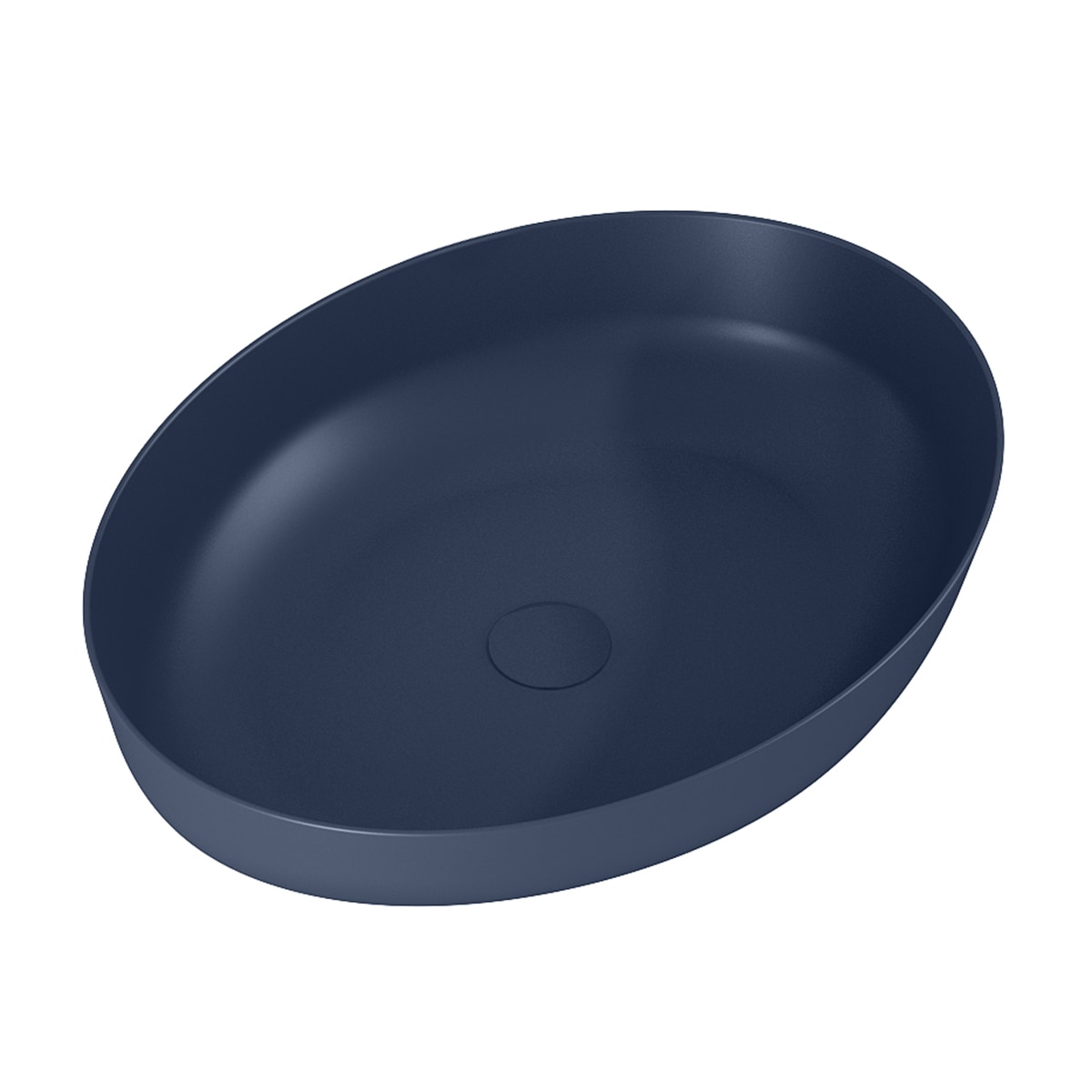 Lavabo sobre encimera elíptico Wish Cosmic - Blanco brillo Marino mate-2