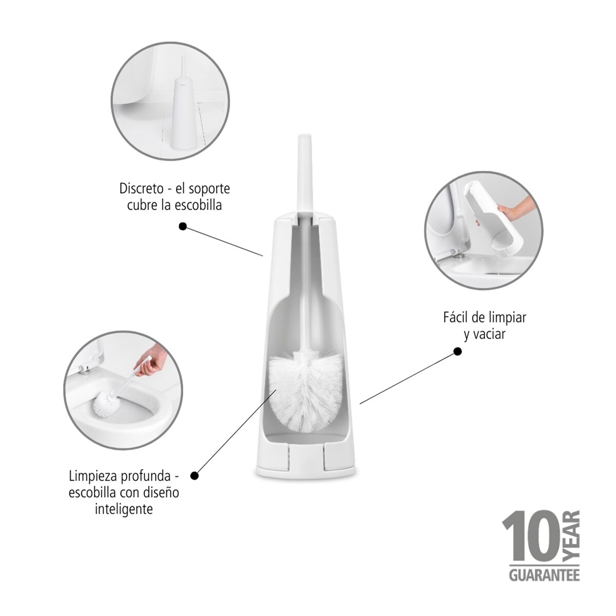 Imagen 5 de Escobillero de suelo ReNew Brabantia - Blanco Blanco