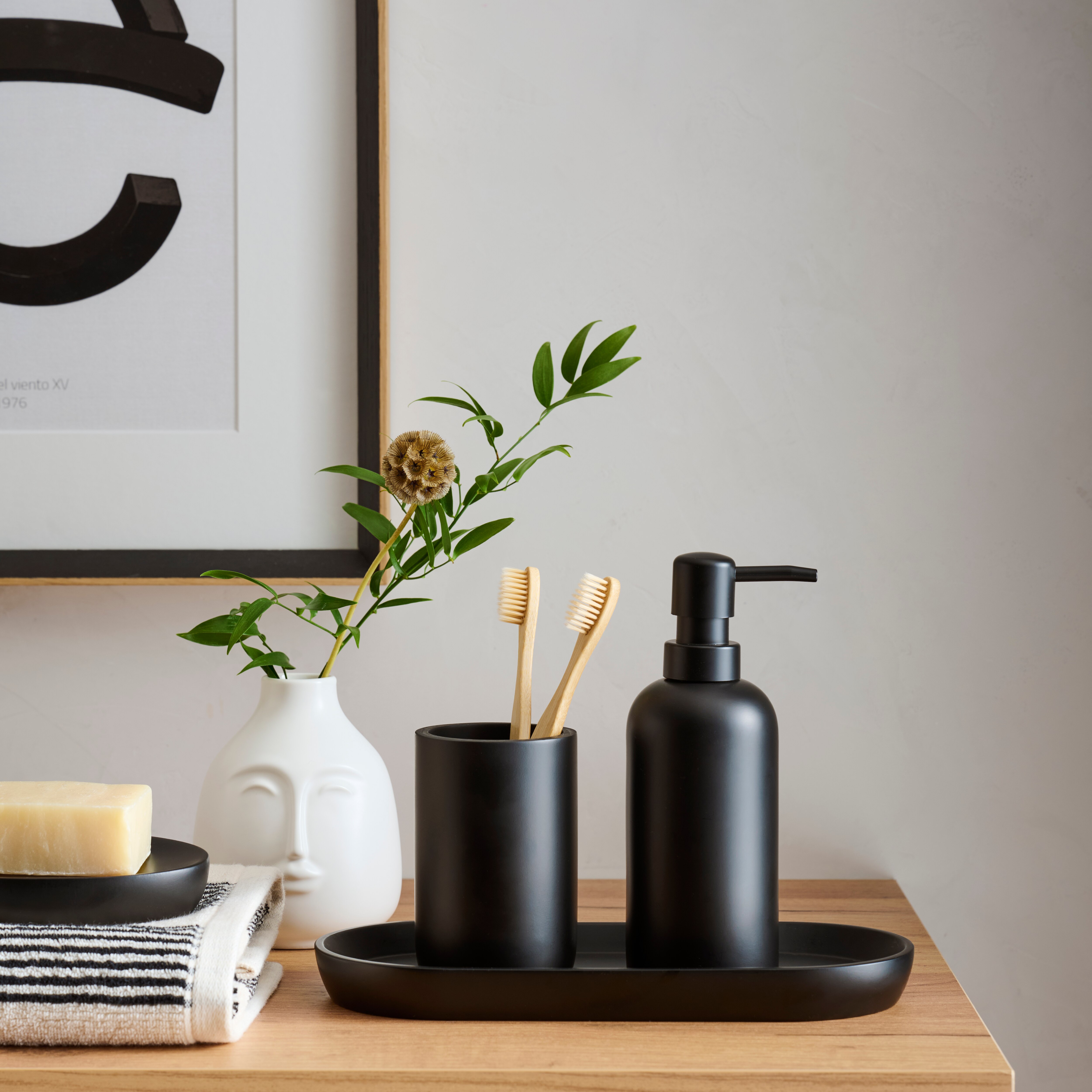 Jabonera para encimera Talco El Corte Inglés - Negro Negro-6