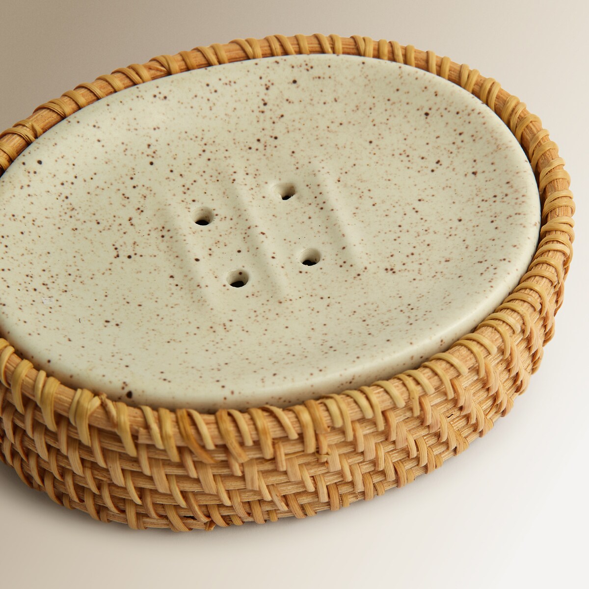 Saboneteira para Bancada Vime Bege-2