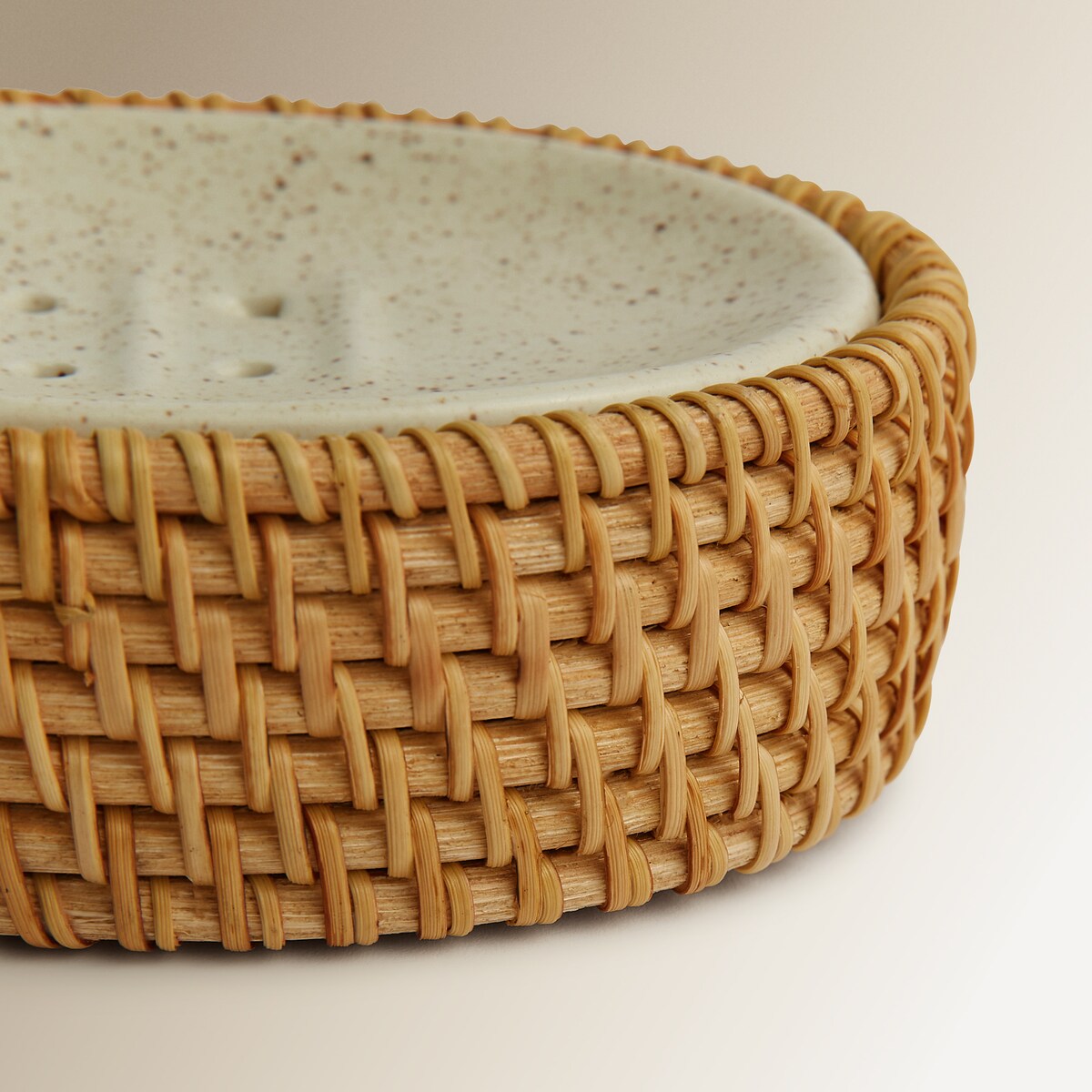 Saboneteira para Bancada Vime Bege-3