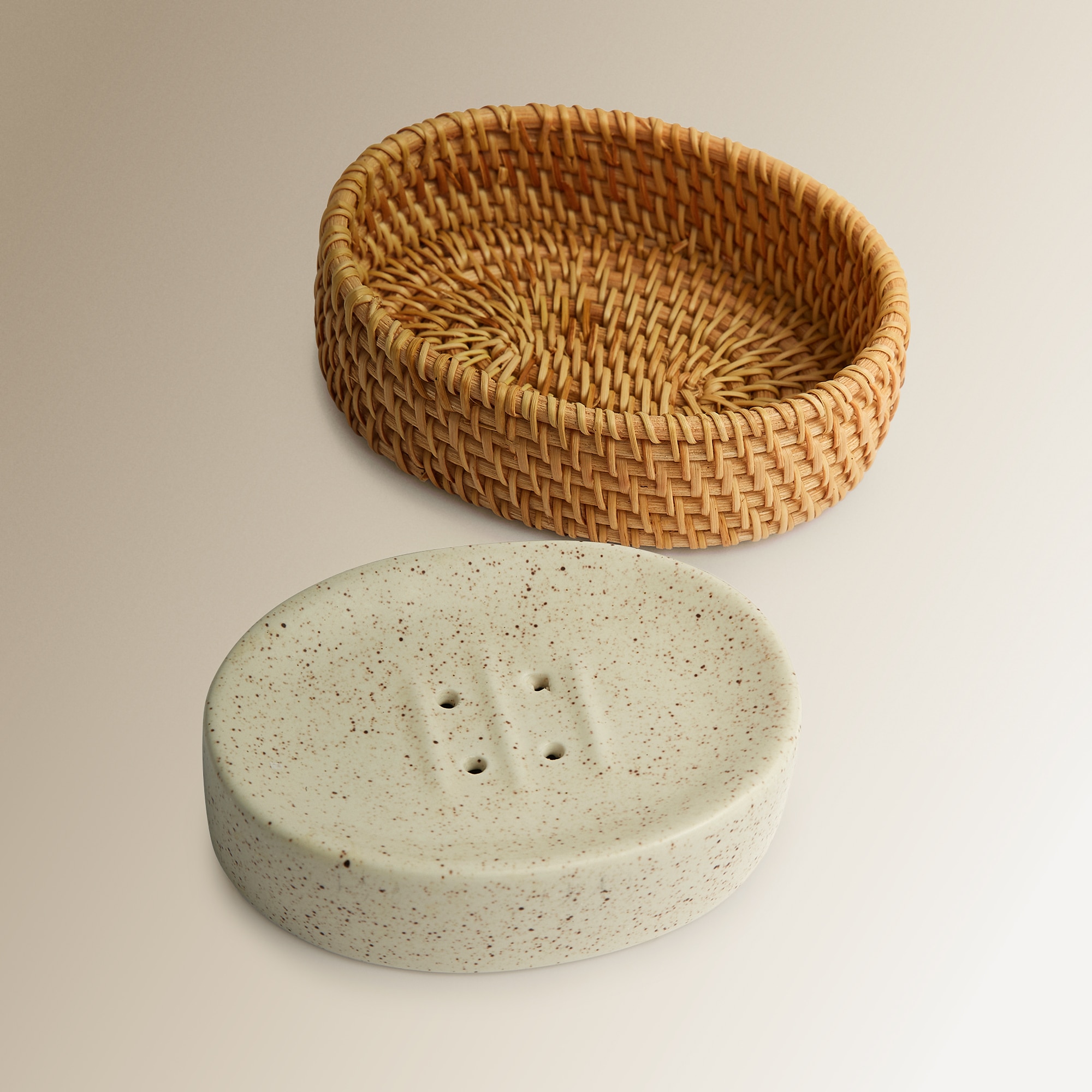 Saboneteira para Bancada Vime Bege-4