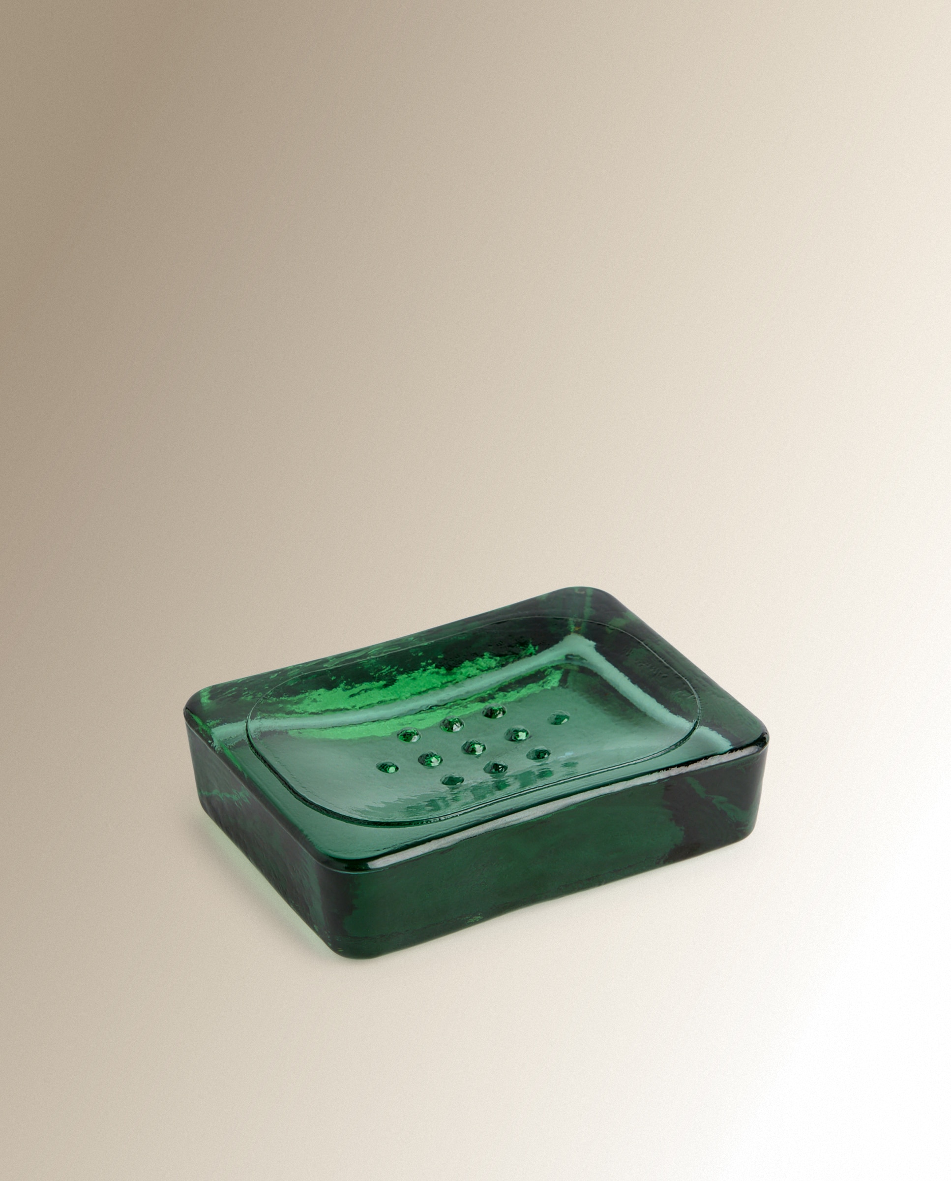 Imagen 1 de Jabonera vidrio reciclado Crisol - Verde Verde
