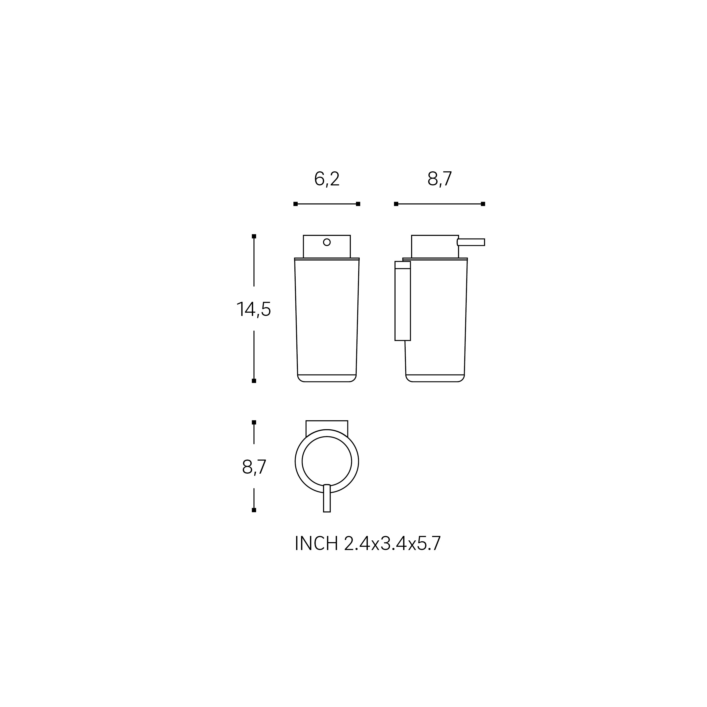 Imagen 4 de Dosificador de jabón para pared Next Cosmic - Cromo Cromo