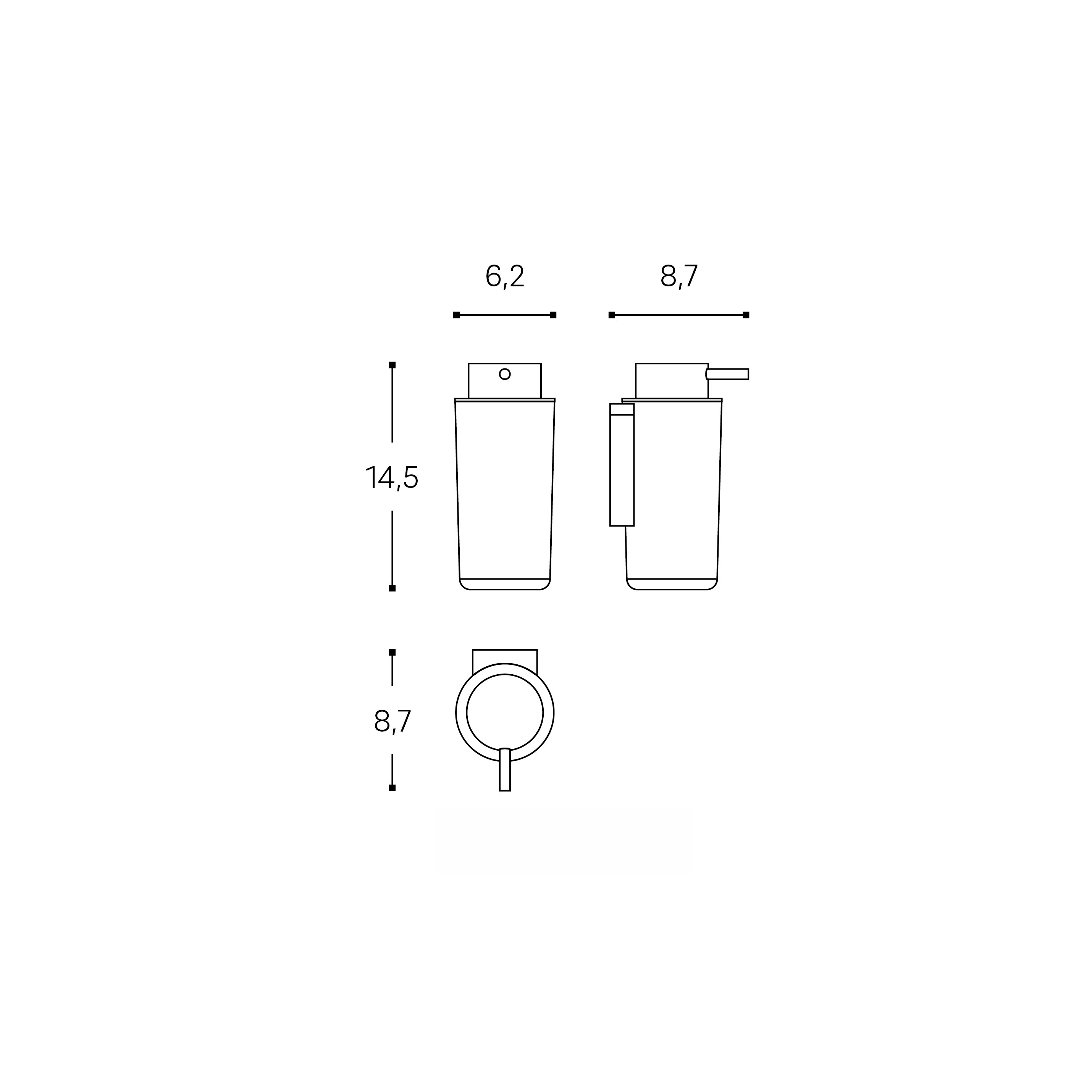 Imagen 5 de Dosificador de jabón para pared Next Cosmic - Cromo Cromo